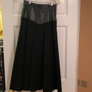 Alice & Eric leather and wool skirt
